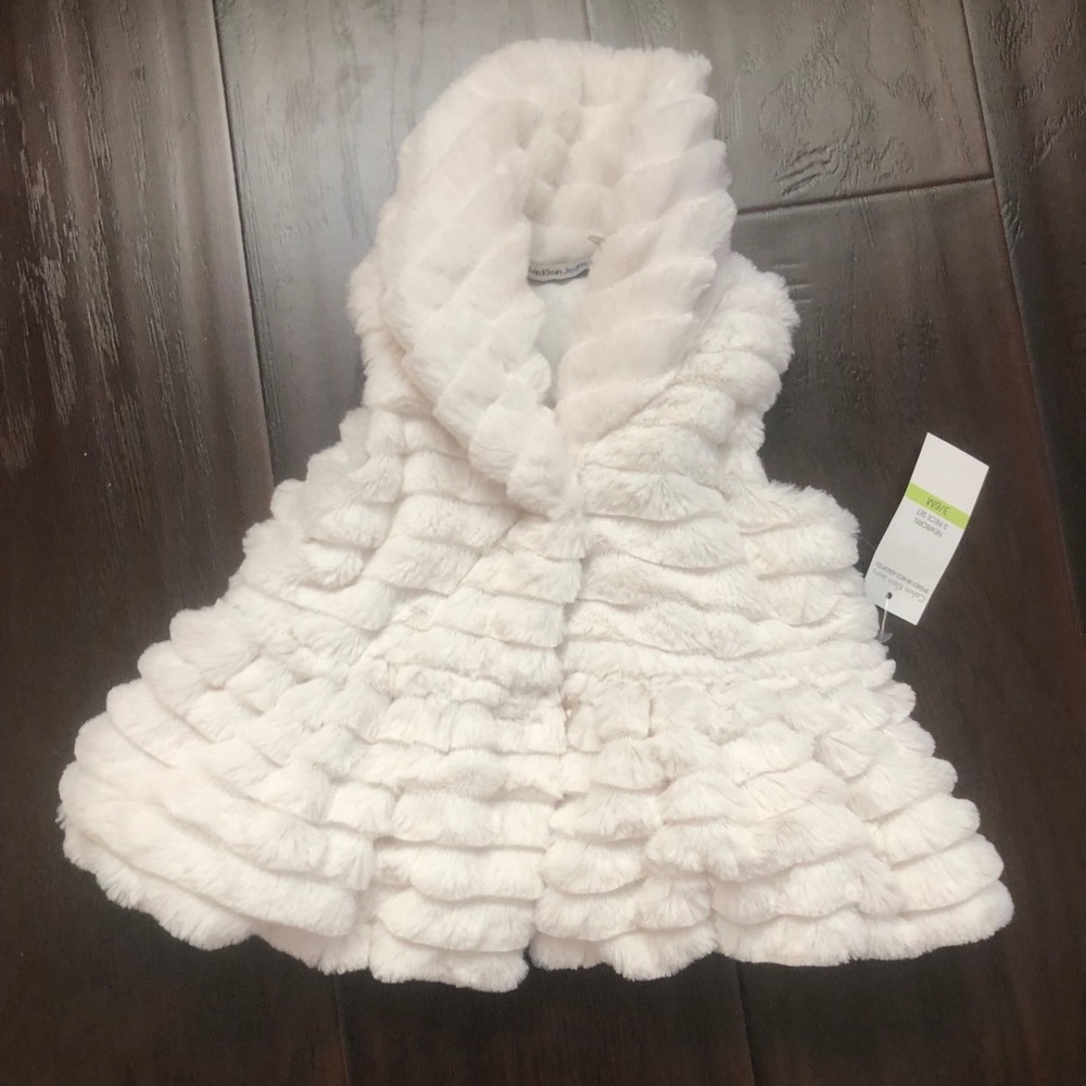 Baby girl fur vest-NWT